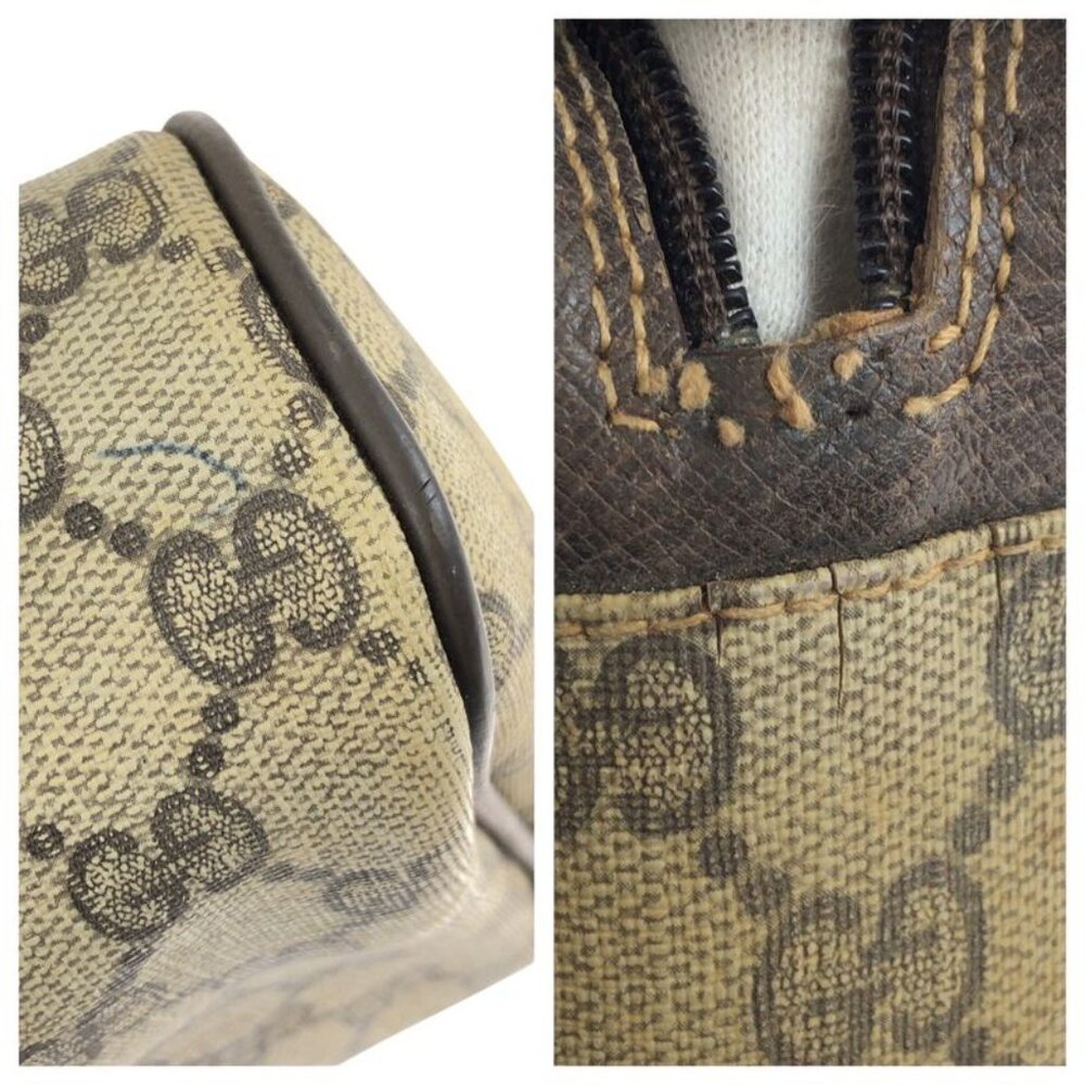 Gucci Vintage Sherry Clutch Beige Brown - Picture 7 of 9